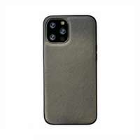 iPhone 11 Pro Max hoesje - Backcover - Stofpatroon - TPU - Grijs