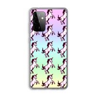 Musketon Unicorn: Samsung Galaxy A72 Transparant Hoesje