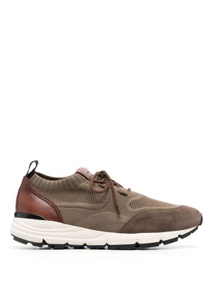 Scarosso baskets en maille à design sans lacets - Marron
