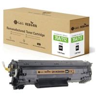 G&G Toner vervangt HP, Canon 35A, 712 Compatibel Zwart 1500 bladzijden Reborn remanufactured 21199