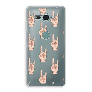 Rock: Sony Xperia XZ2 Compact Transparant Hoesje