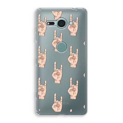 Rock: Sony Xperia XZ2 Compact Transparant Hoesje