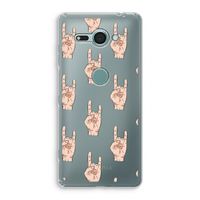 Rock: Sony Xperia XZ2 Compact Transparant Hoesje