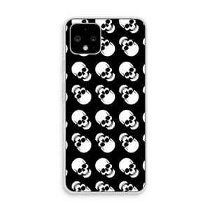Musketon Skulls: Pixel 4 Transparant Hoesje