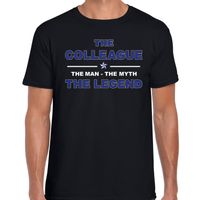 The colleague the legend cadeau t-shirt zwart voor heren - thumbnail