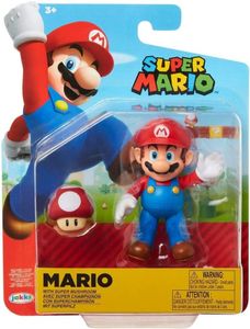 Super Mario Action Figure - Mario with Super Mushroom