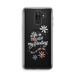 Tough Life: Samsung Galaxy J8 (2018) Transparant Hoesje