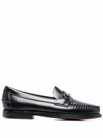 Sebago mocassins en cuir à détails de mors - Noir