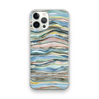 Watercolor Agate: iPhone 12 Pro Max Transparant Hoesje