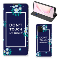 Samsung Galaxy Note 10 Lite Design Case Flowers Blue DTMP