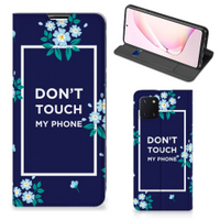 Samsung Galaxy Note 10 Lite Design Case Flowers Blue DTMP - thumbnail