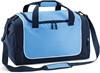 Quadra QS77 Teamwear Locker Bag - Sky Blue/French Navy/White - 47 x 30 x 27 cm