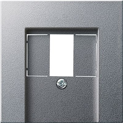 Gira inzetplaat voor USB - stereoaansluiting aluminium