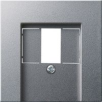 Gira inzetplaat voor USB - stereoaansluiting aluminium