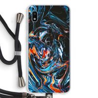Black Unicorn: Samsung Galaxy A10 Transparant Hoesje met koord