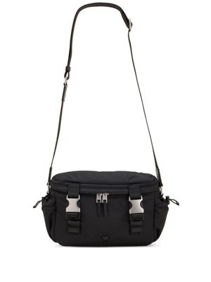 AMI Paris sac à bandoulière à plaque logo - Noir