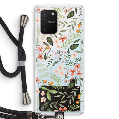 Sweet little flowers: Samsung Galaxy S10 Lite Transparant Hoesje met koord
