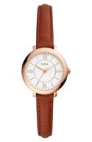 Fossil Dameshorloge Jacqueline Leder Braun ES3842 horloge