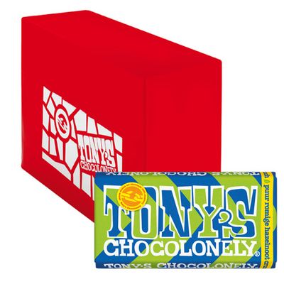 Tony&apos;s Chocolonely - Puur Romige Hazelnoot Crunch - 15x 180g