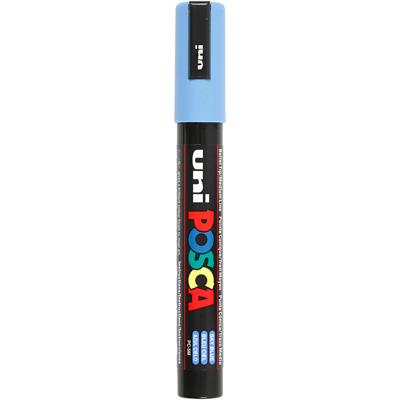 Uni-Posca Posca marker, afm pc-5m, lijndikte 2,5 mm, medium, hemelsblauw, 1 stuk