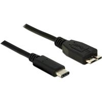 DeLOCK usb-c 3.1 > usb 3.1 micro-usb kabel (zwart, 1 meter, usb 3.1 gen 2)