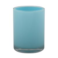 MSV Badkamer drinkbeker Aveiro - PS kunststof - lichtblauw - 7 x 9 cm   - - thumbnail