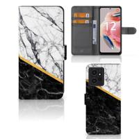 Xiaomi Redmi Note 12 4G | Bookcase | Marmer Wit Zwart - Origineel Cadeau Man