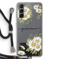 Daisies: Samsung Galaxy S21 Transparant Hoesje met koord