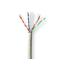 Netwerk Kabel Rol | CAT6 | Solid | U/UTP | Koper | 100.0 m | Binnenshuis | Rond | LSZH | Grijs