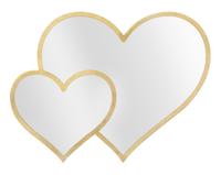 WANDSPIEGEL GLAM DUBBEL HART CM 65X2X50