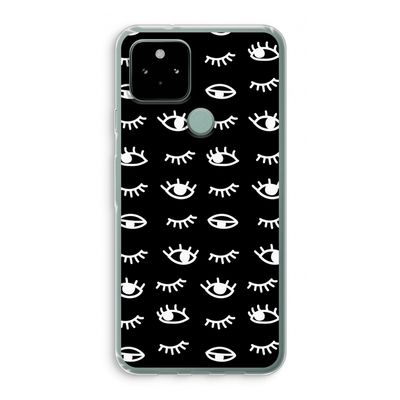 Eye pattern #3: Google Pixel 5 Transparant Hoesje