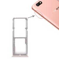 2 x SIM kaarthouder + Micro SD Card lade voor tegenstander A77(Rose Gold)