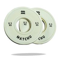 Matchu Sports Fractional plate 0.5 kg - 2 stuks - Beige - Rubber - thumbnail