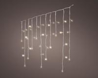 Led fonkel icicleverlichting 240 lampjes transparant snoer