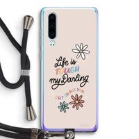 Tough Life: Huawei P30 Transparant Hoesje met koord