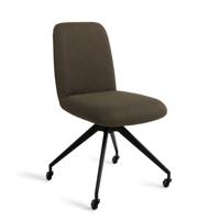 Jesper Home Eetkamerstoel 'Taiwa' Glide Black, kleur Jungle Jewel