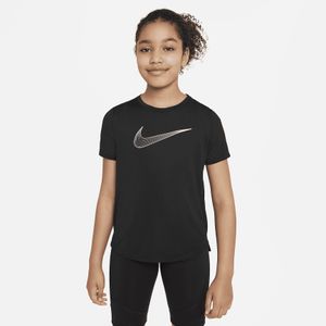 Nike Dri-Fit T-Shirt Meisjes Zwart - Maat 128 - Kleur: Zwart | Soccerfanshop