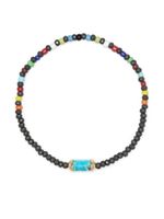 LUIS MORAIS bracelet orné de turquoises - Gris