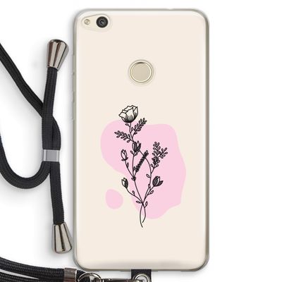 Roses are red: Huawei Ascend P8 Lite (2017) Transparant Hoesje met koord