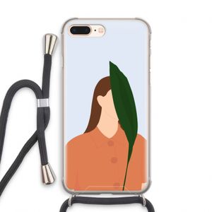 Leaf: iPhone 8 Plus Transparant Hoesje met koord