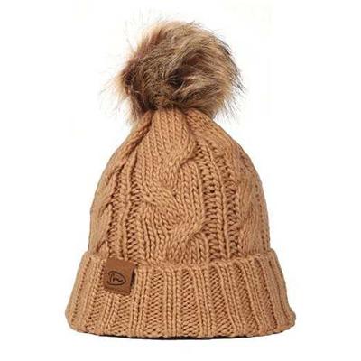 I&apos;m Dutch Gebreide Muts Alberta Camel