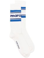 ISABEL MARANT chaussettes Dona en maille intarsia - Blanc