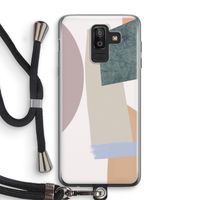 Lindo: Samsung Galaxy J8 (2018) Transparant Hoesje met koord