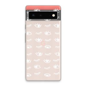 Eye pattern #3: Google Pixel 6 Transparant Hoesje