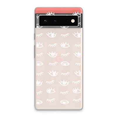 Eye pattern #3: Google Pixel 6 Transparant Hoesje