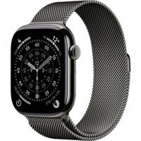 Apple Watch Series 11 GPS + Cellular 46 mm Titanium kast Milanese Loop Lei M/L