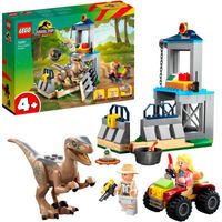 Jurassic World - Velociraptor ontsnapping Constructiespeelgoed - thumbnail