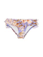 ZIMMERMANN Kids bas de bikini volanté à fleurs - Violet - thumbnail