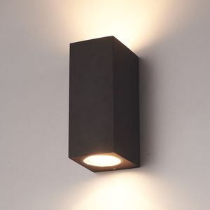 Galatea dimbare LED wandlamp - Up & Down light - IP65 - excl. GU10 lichtbron - Zwart - Binnen en buiten - 3 jaar garantie voor binnen en buiten