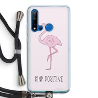 Pink positive: Huawei P20 Lite (2019) Transparant Hoesje met koord